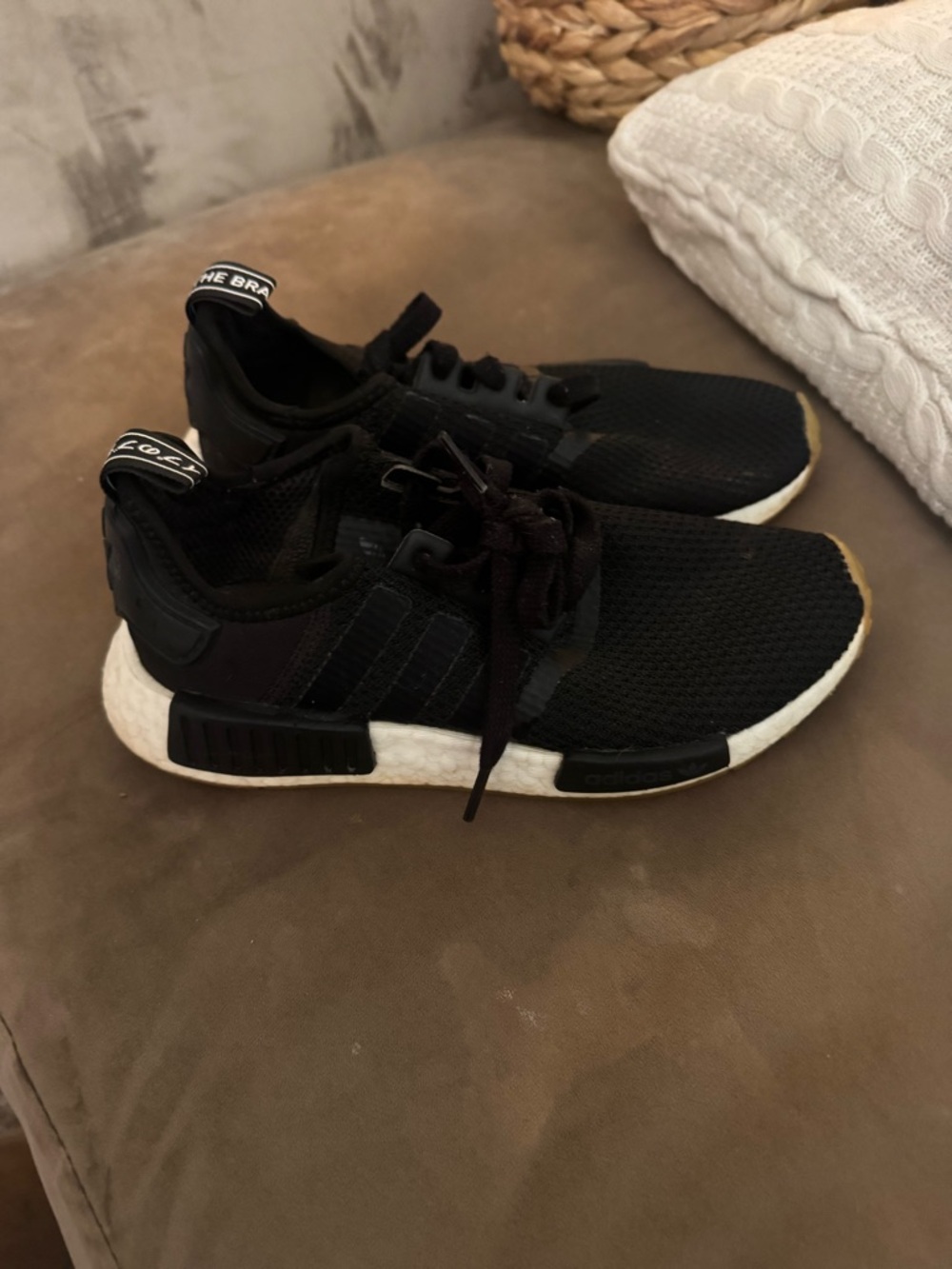 adidas Black Athletic Slip-On Sneaker